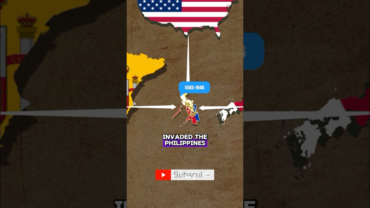 Why is the Philippines frequently invaded? #history #map #usa #japan #asia #spain #philippines