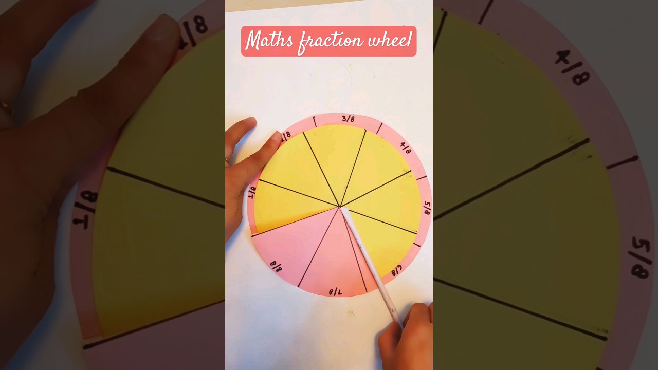 Create an Easy Math Fraction Wheel | Quick Maths Working Model 🧮