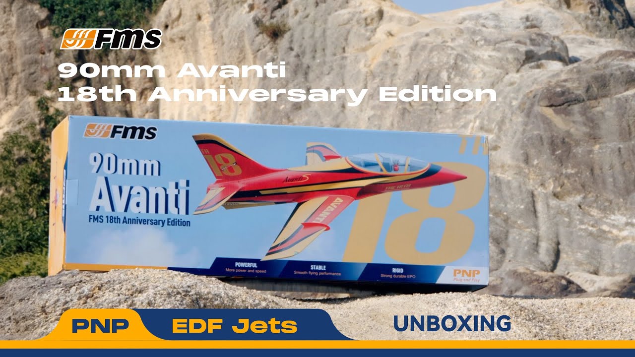 Unboxing FMS 90mm Avanti RC Jet 🎉