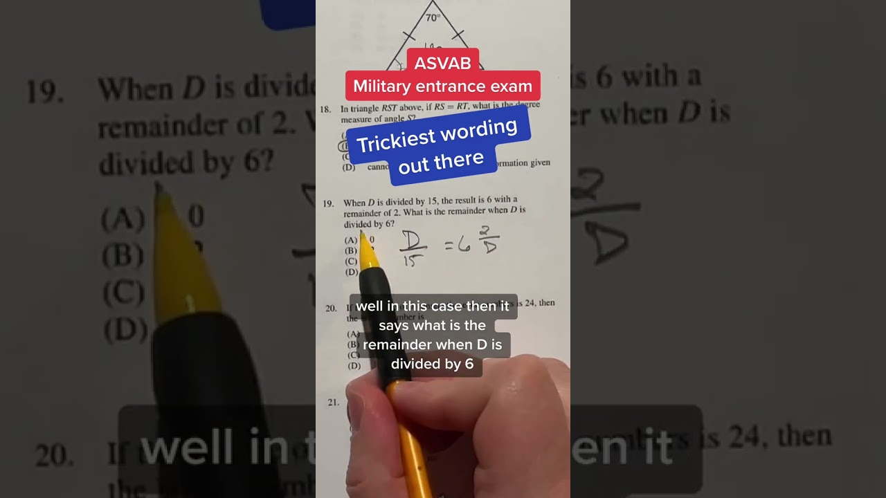 ASVAB AFQT Math Answer 19 | Quick Solution 📊