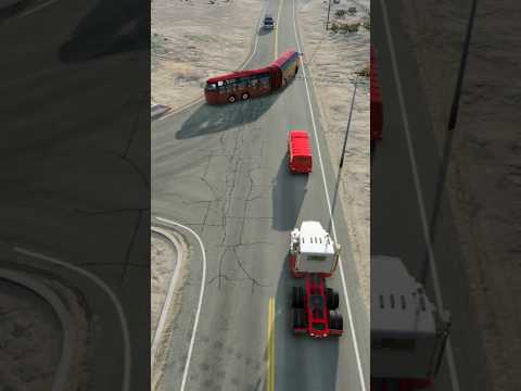 Realistic Highway Car Crashes #15 -BeamNG.Drive