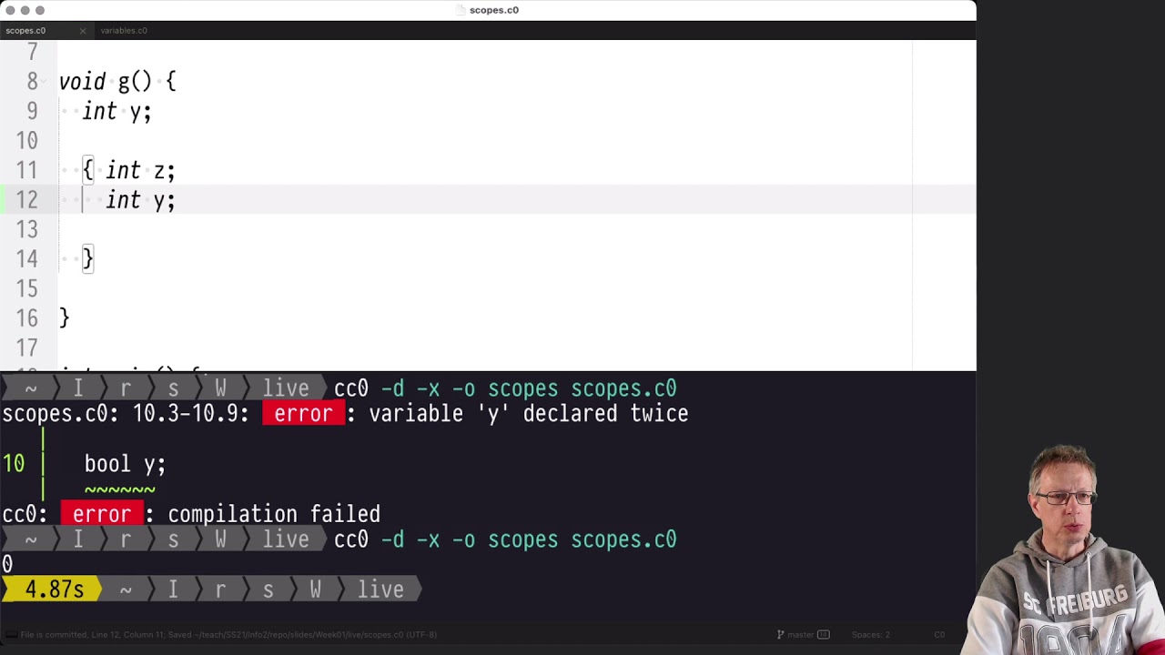 Informatik 2: Variablen – Deklaration, Scope, Initialisierung & Zuweisung 📚