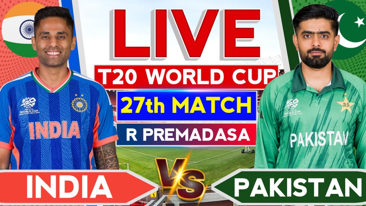 🔴Live - Ind vs Pak T20 WC Live | Cricket Live Score & Commentary | T20 WC Live | Ind vs Pak Live