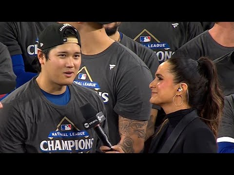Dodgers WIN the NLCS! π FULL Trophy Presentation Ceremony