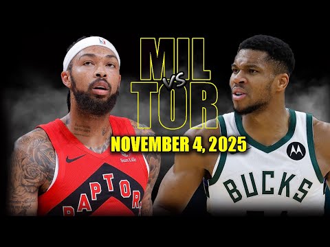 Milwaukee Bucks vs Toronto Raptors Full Game Highlights - November 4, 2025 | NBA Season