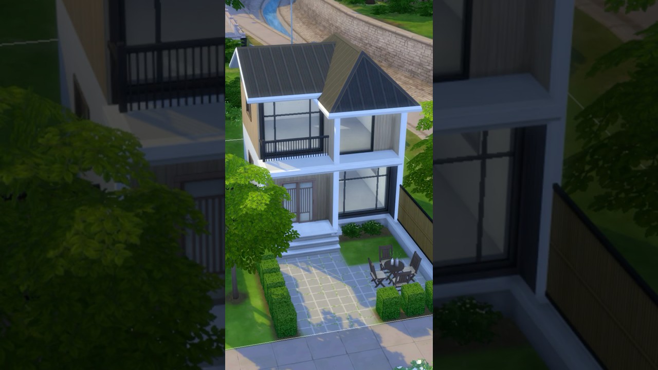 The Sims 4 Modern 2-Story House ASMR ✨