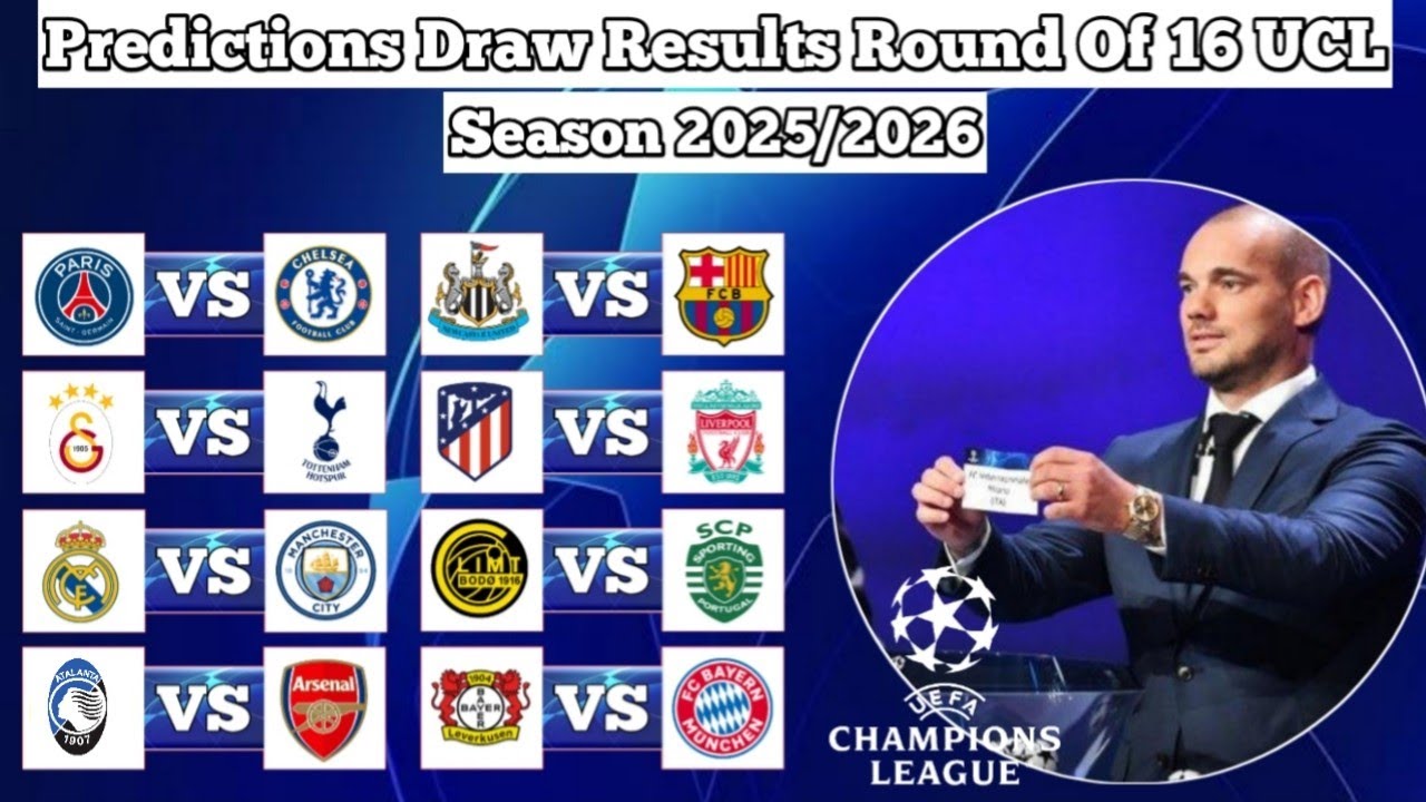 UEFA Champions League 2025/2026 Round of 16 Draw Predictions ⚽