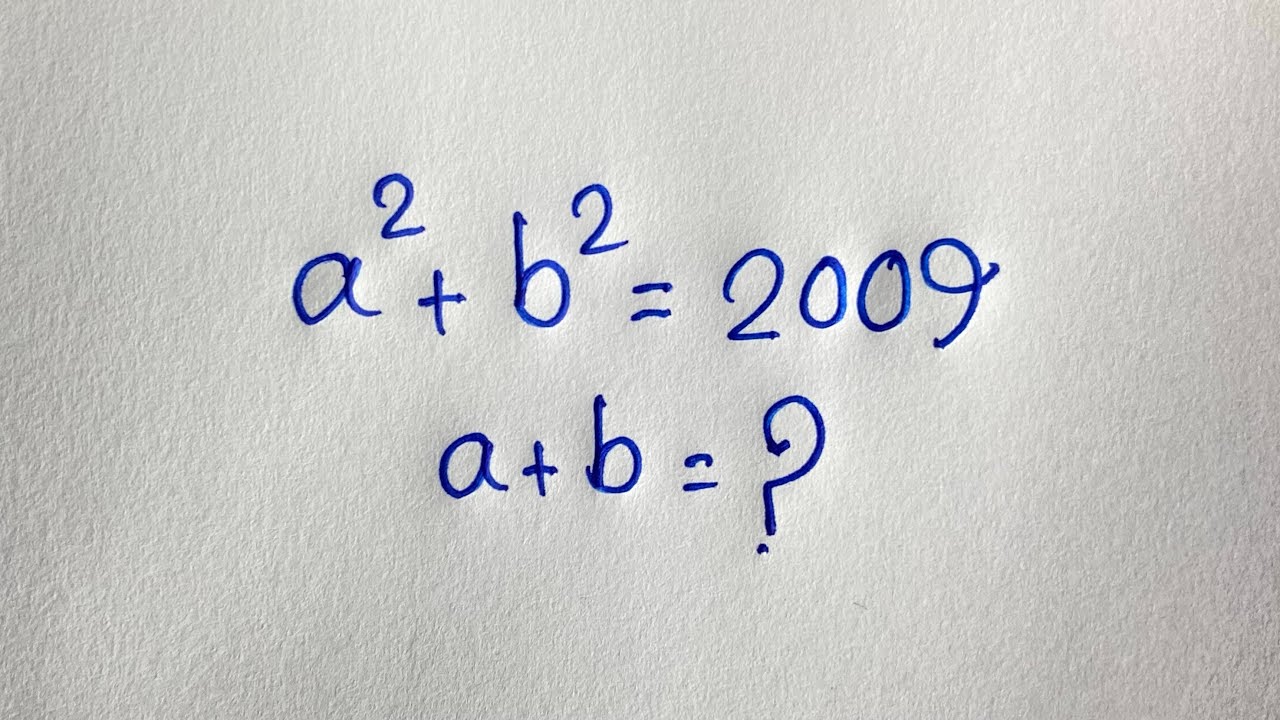 Olympiad Algebra Problem: Find the Value of a + b