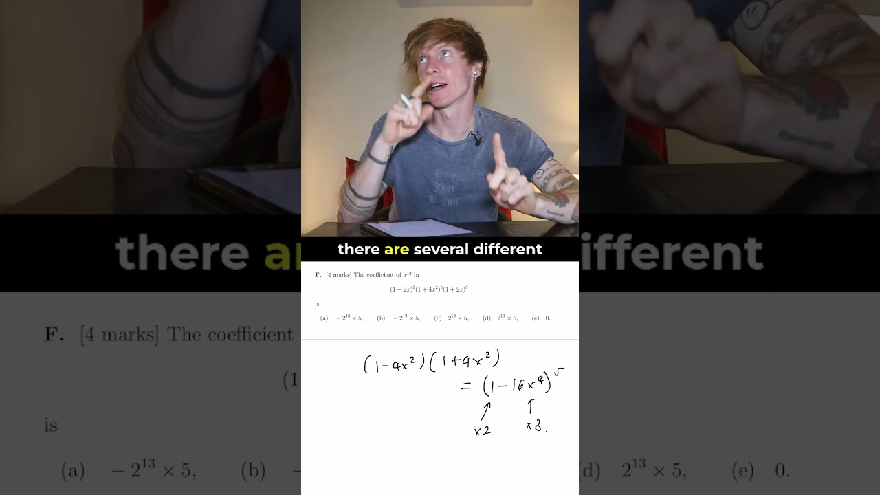Oxford Maths Admissions Test 2023 Q6 Explained in Under 60 Seconds 🧮