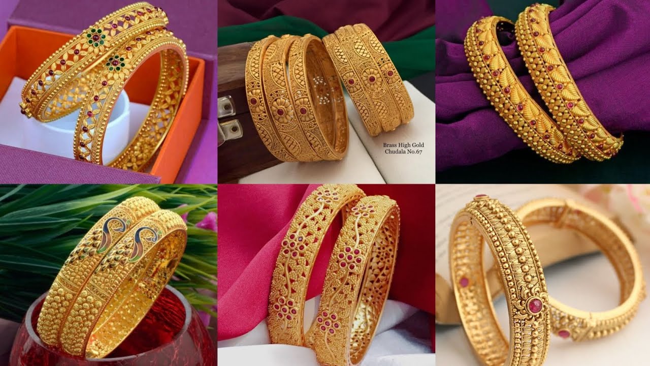 2025 Traditional & Bridal Gold Bangle Designs ✨