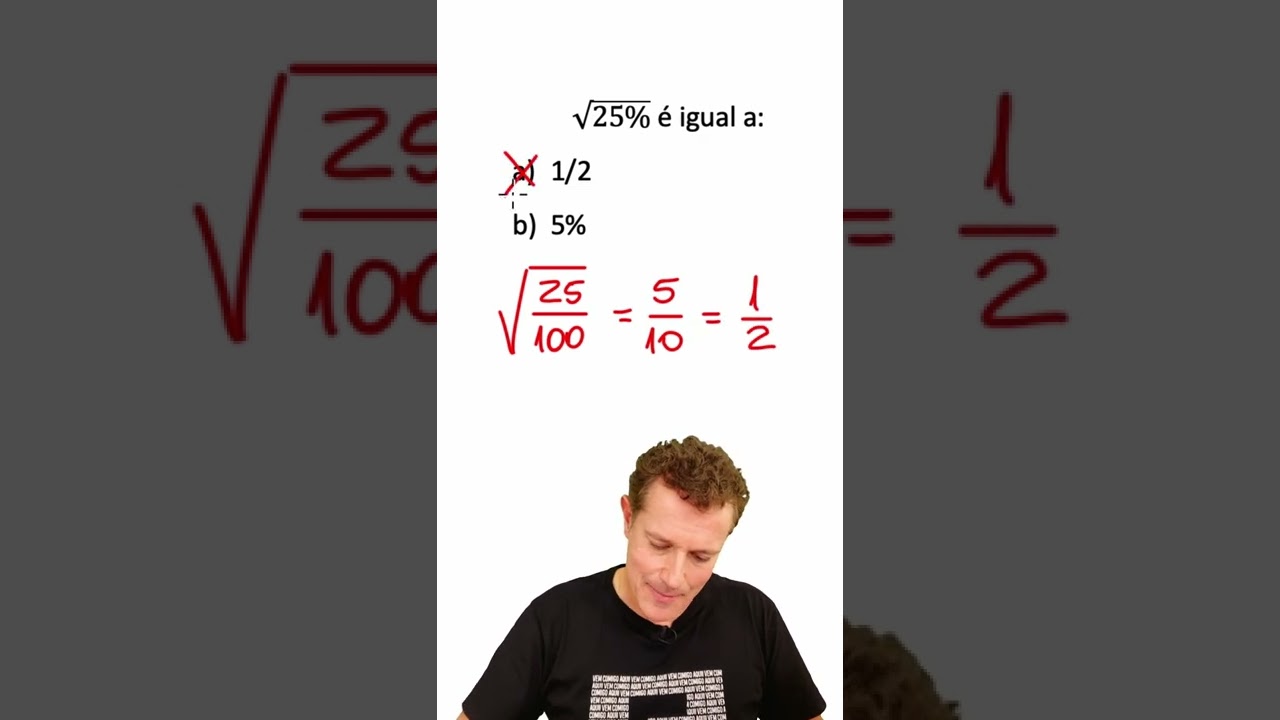Como Calcular a Raiz de 25%? 🤔 Dicas Rápidas #shorts