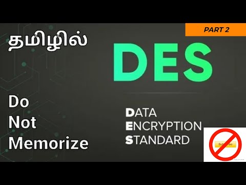 Data Encryption Standard (DES) in Tamil | DES key Schedule| DES Decryption | Do not memorize Part 2