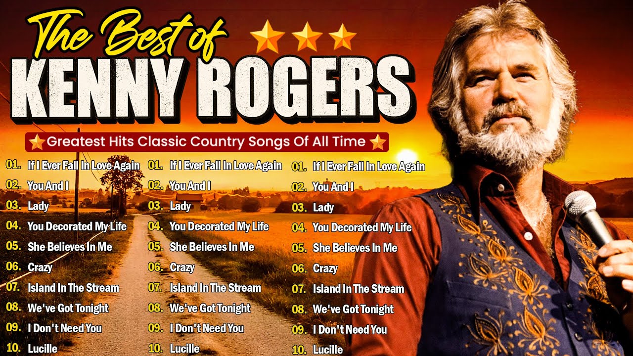 Kenny Rogers Songs Playlist🔥Greatest Hits Kenny Rogers Of All Time 🤠Heartfelt Love Songs #thegambler