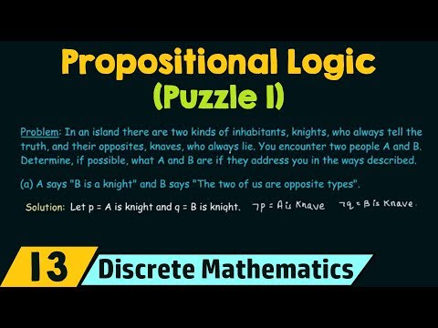 Propositional Logic − Puzzle 1
