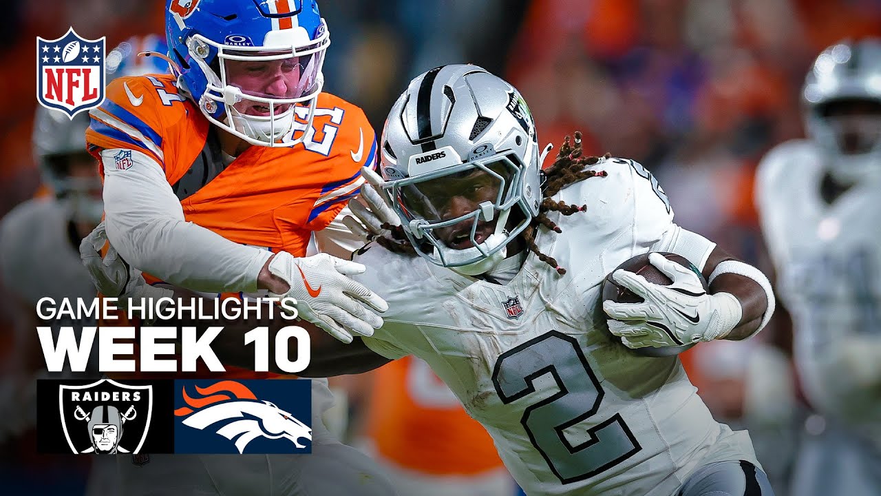 Las Vegas Raiders vs Denver Broncos Week 10 Highlights 🏈 | 2025 NFL Season