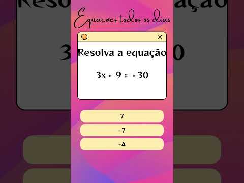 Desafio Matemático: Você Consegue Resolver Esta Equação? 📐🧠 #quiz #matematica