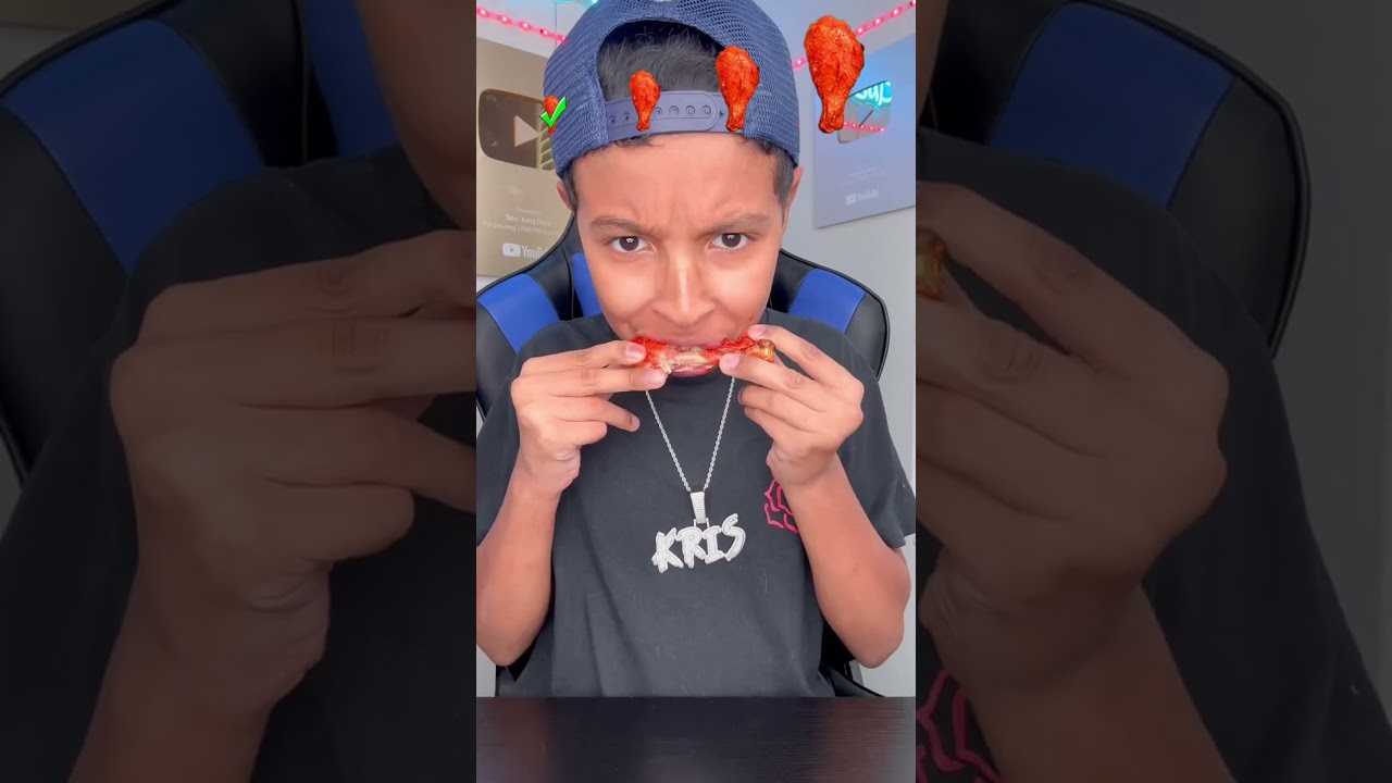 Tiny to Giant Spicy Chicken Wing Challengeš„