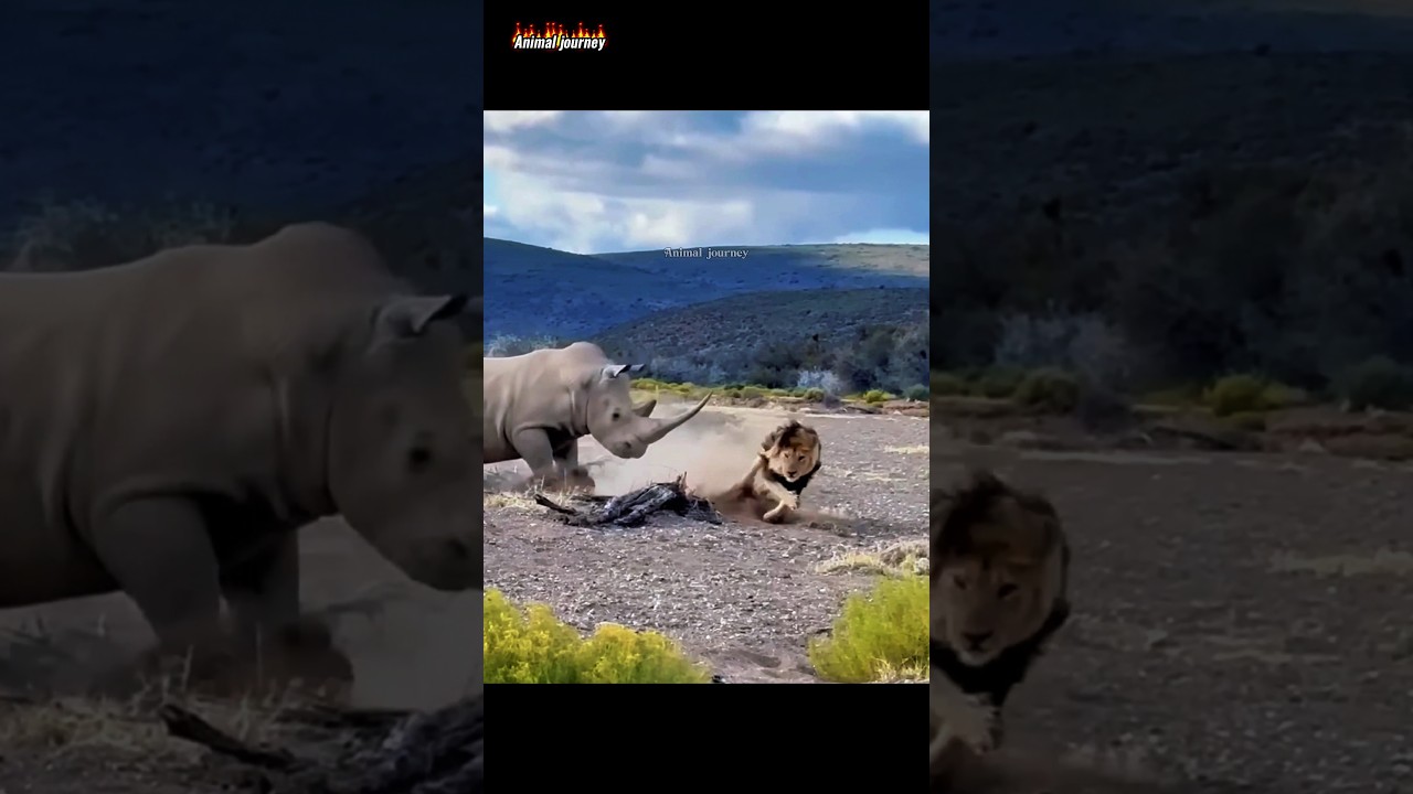 Rhino Lethal Strike: Lion Falls Victim 😱