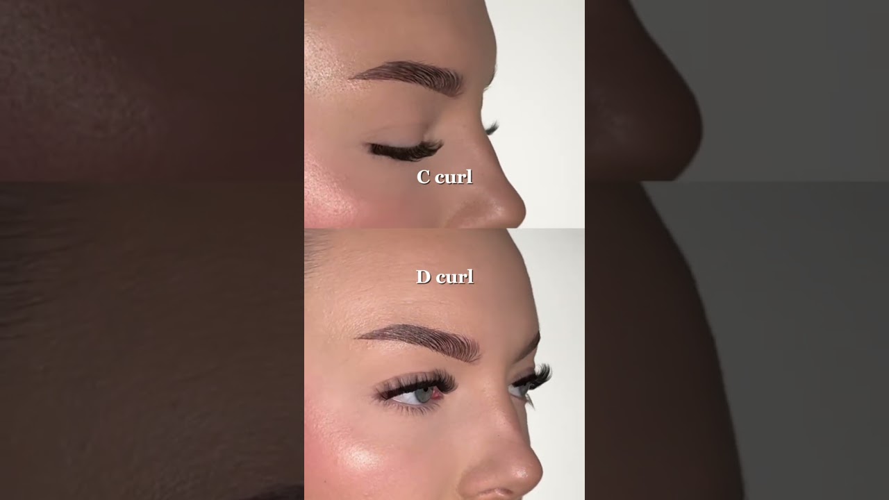 C Curl vs D Curl Lash Extensions 🤔