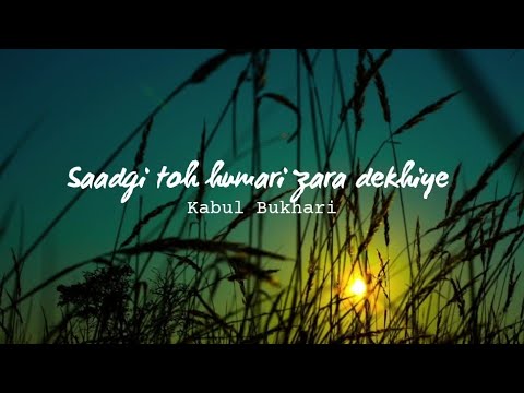 Saadgi Toh Humari Zara Dekhiye Song 🎶