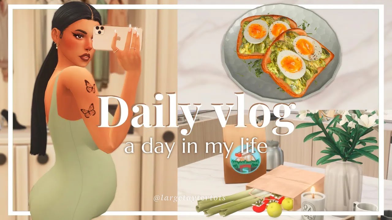 Pregnant Sim's Cozy Day in The Sims 4 🤍