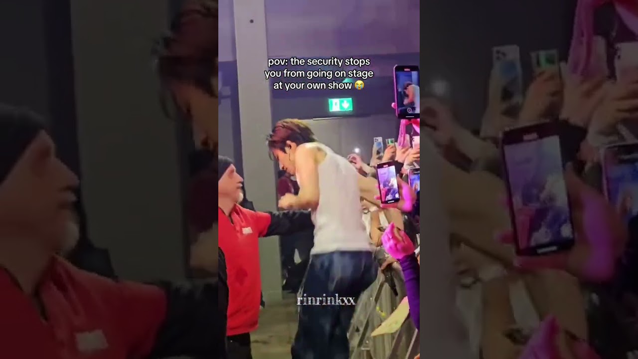 Funny Security Moment with Kpop Star π