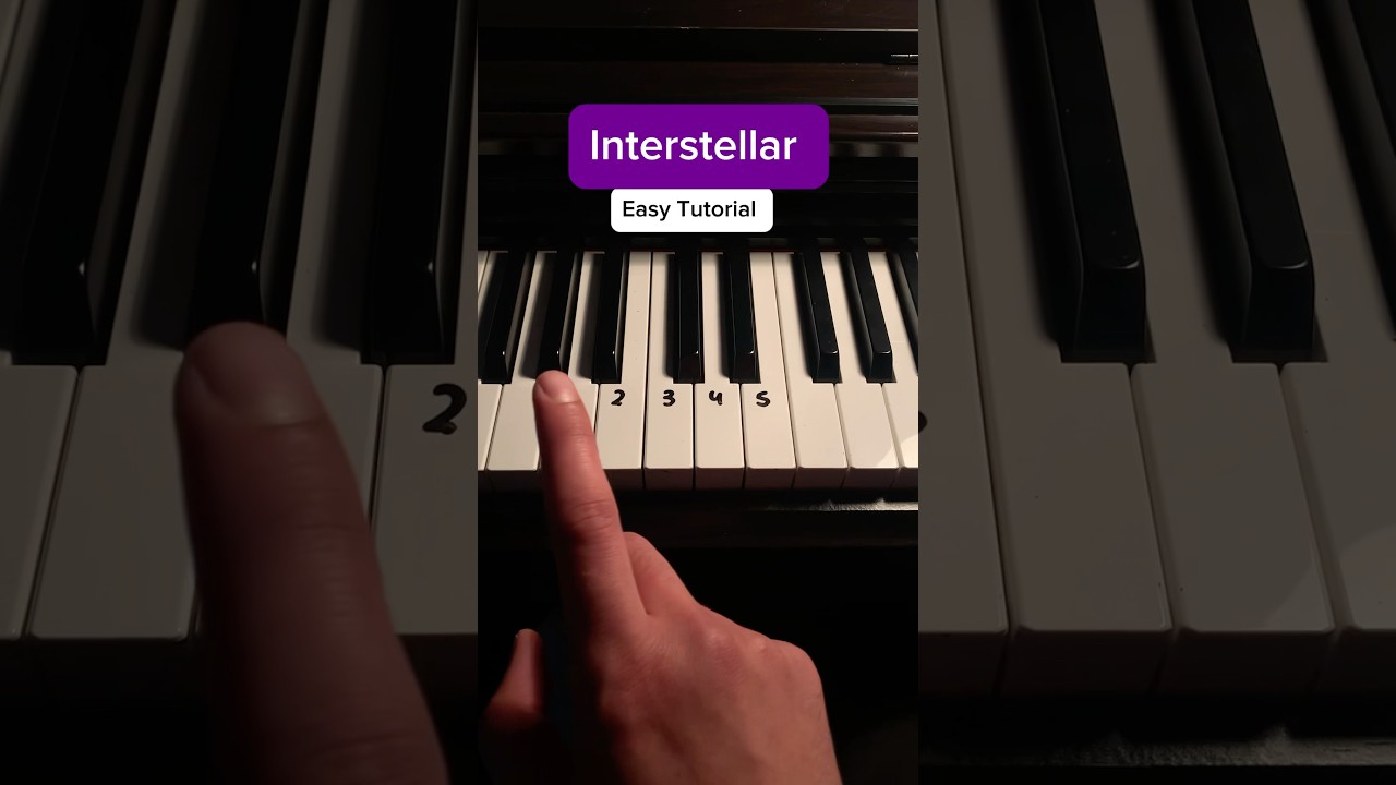 Interstellar Piano Tutorial in 1 Minute ๐น