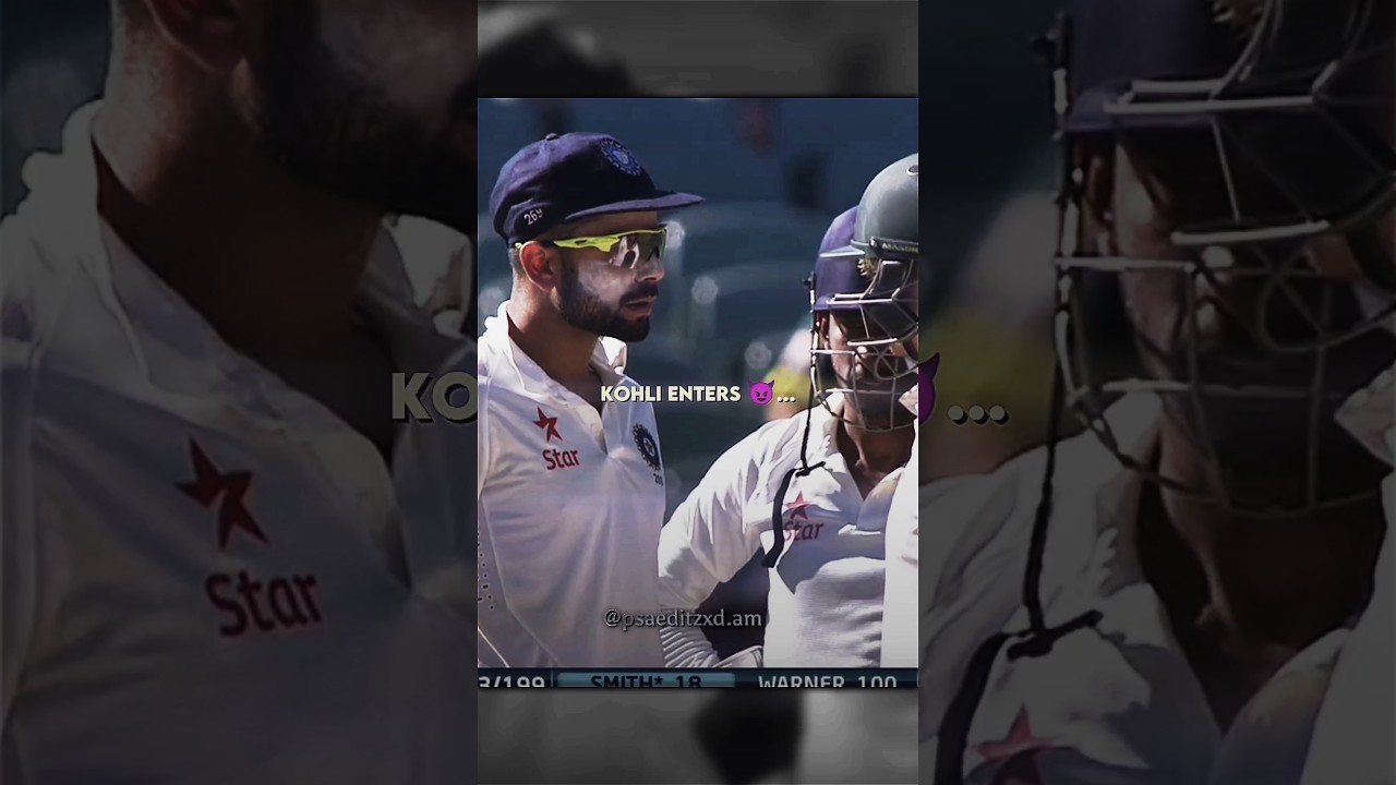 Kohli's Intense Clash with Australia 🏏 | Epic Cricket Moments #shorts