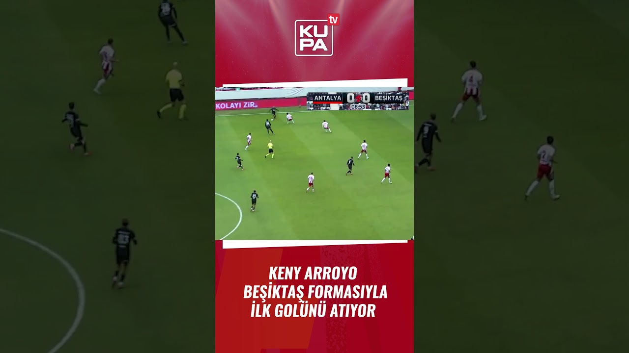 Keny Arroyo scores his first goal! | Antalyaspor vs Beşiktaş | Ziraat Türkiye Kupası ⚽