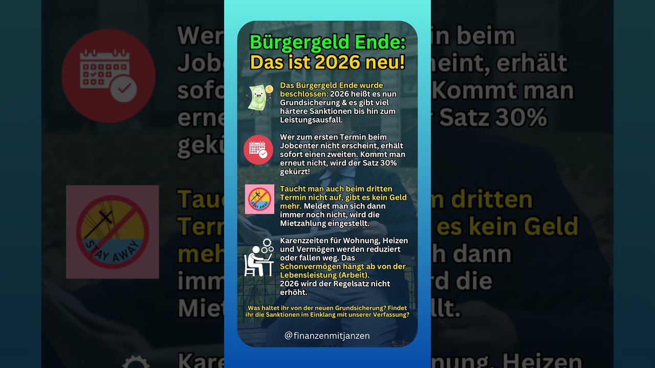 Ende des Bürgergelds? 🚨 Was steckt dahinter?