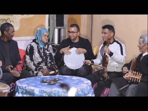 رضا الرشيدية في جلسة فنية مع أبرز رواد الفن البلدي بإقليم الرشيدية