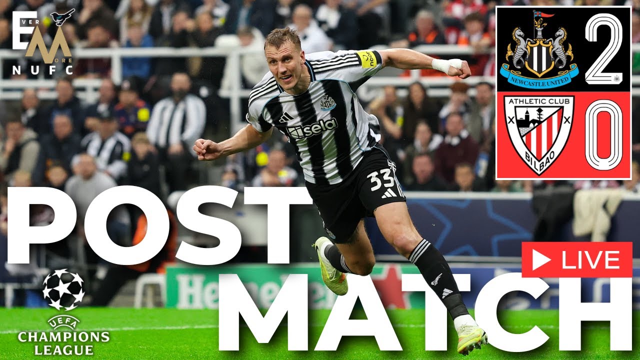 BURNFIRE NIGHT | Newcastle United 2-0 Athletic Club | NUFC Live Champions League Match Reaction