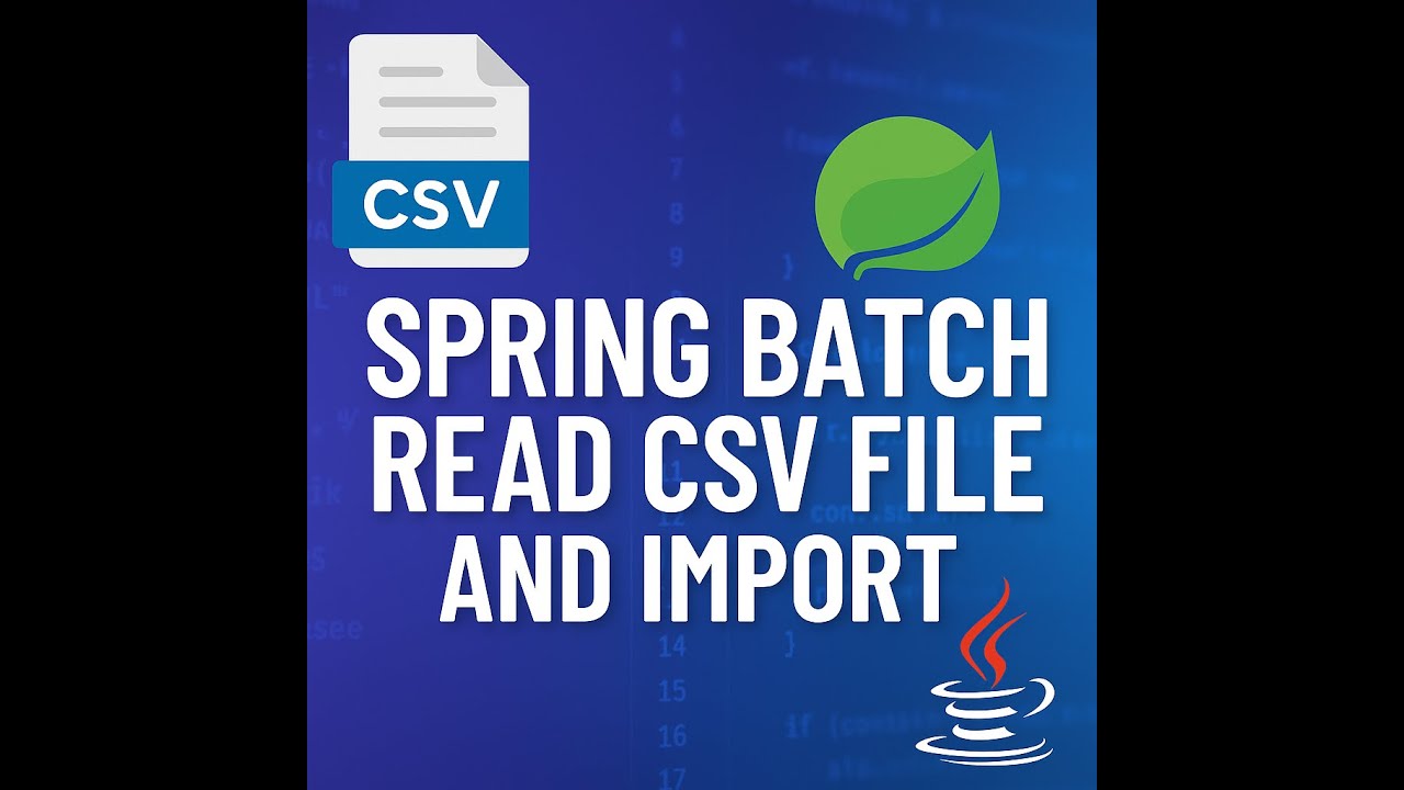 Spring Batch: Import CSV to Oracle DB