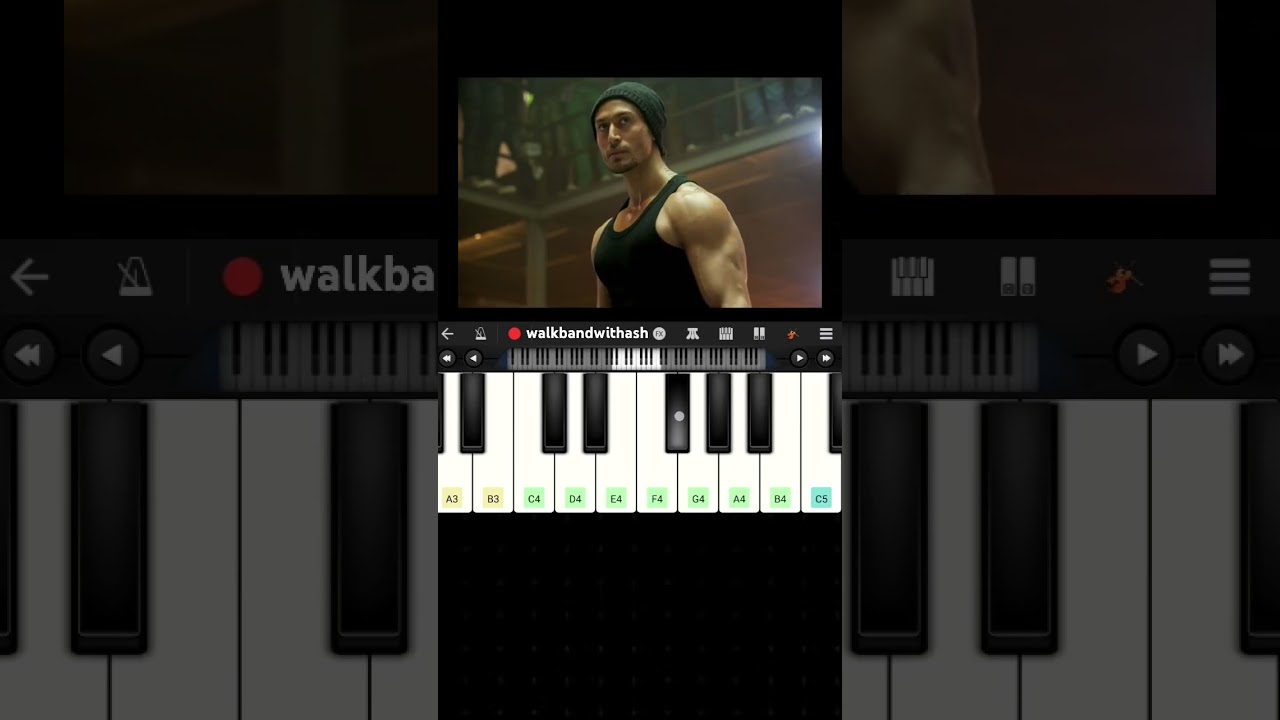 🔥 Baaghi Series Piano Tutorial | Walk Band with Ash by Tiger Shroff