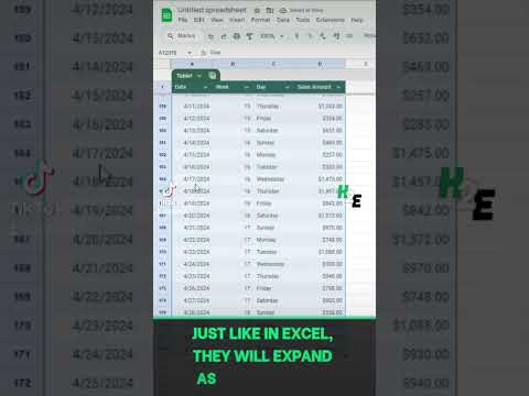 You Can Now Create Tables in Google Sheets #googlesheets #shorts
