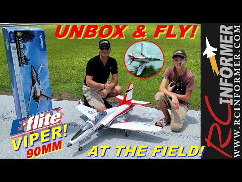*NEW* E-flite VIPER 90mm BNF Unbox, Build & Flights at the Field with Rich & Gav