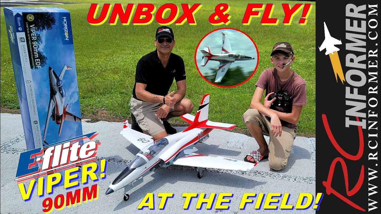E-flite VIPER 90mm BNF Unboxing & Flight with Rich & Gav ✈️