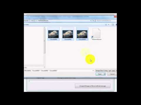 How to Encrypt your text within image files! Digital watermarking software to encrypt text!