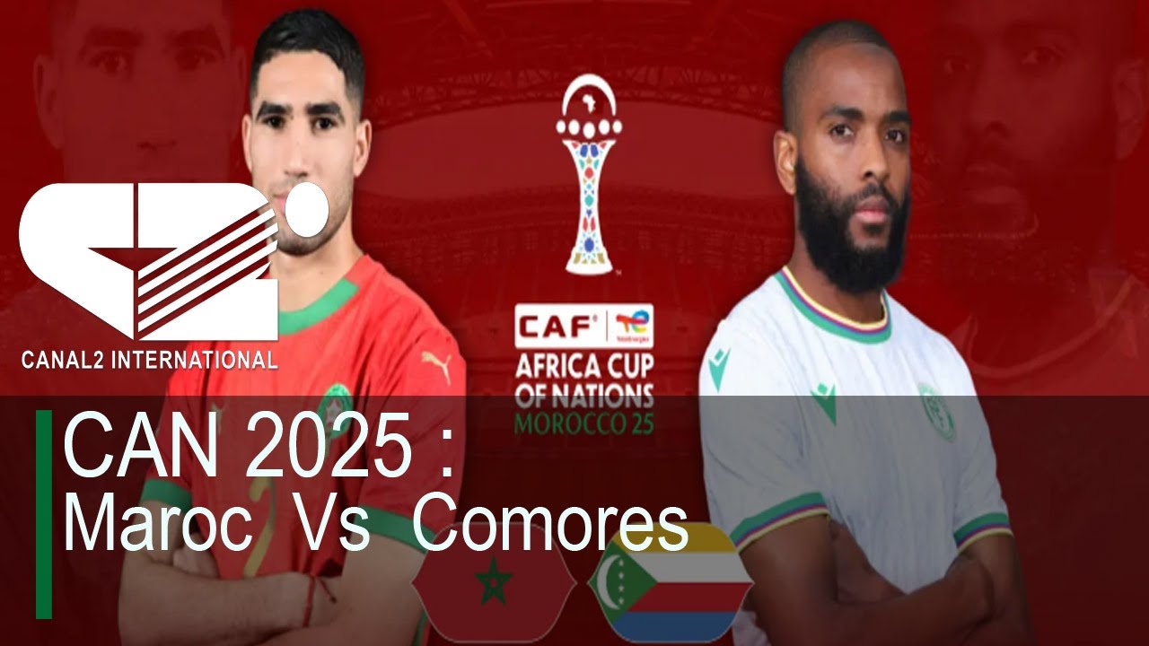 CAN 2025: Maroc vs Comores Live 🏆