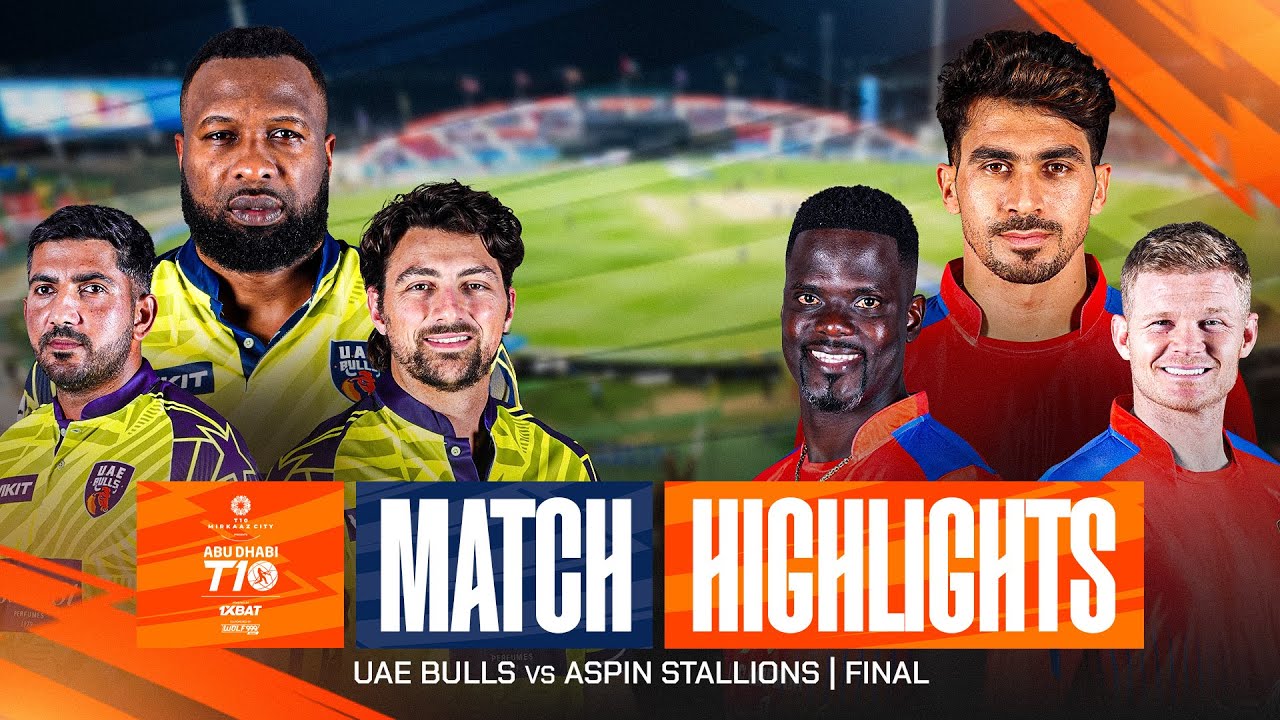 2025 Abu Dhabi T10 Final Highlights: UAE Bulls vs Aspin Stallions π
