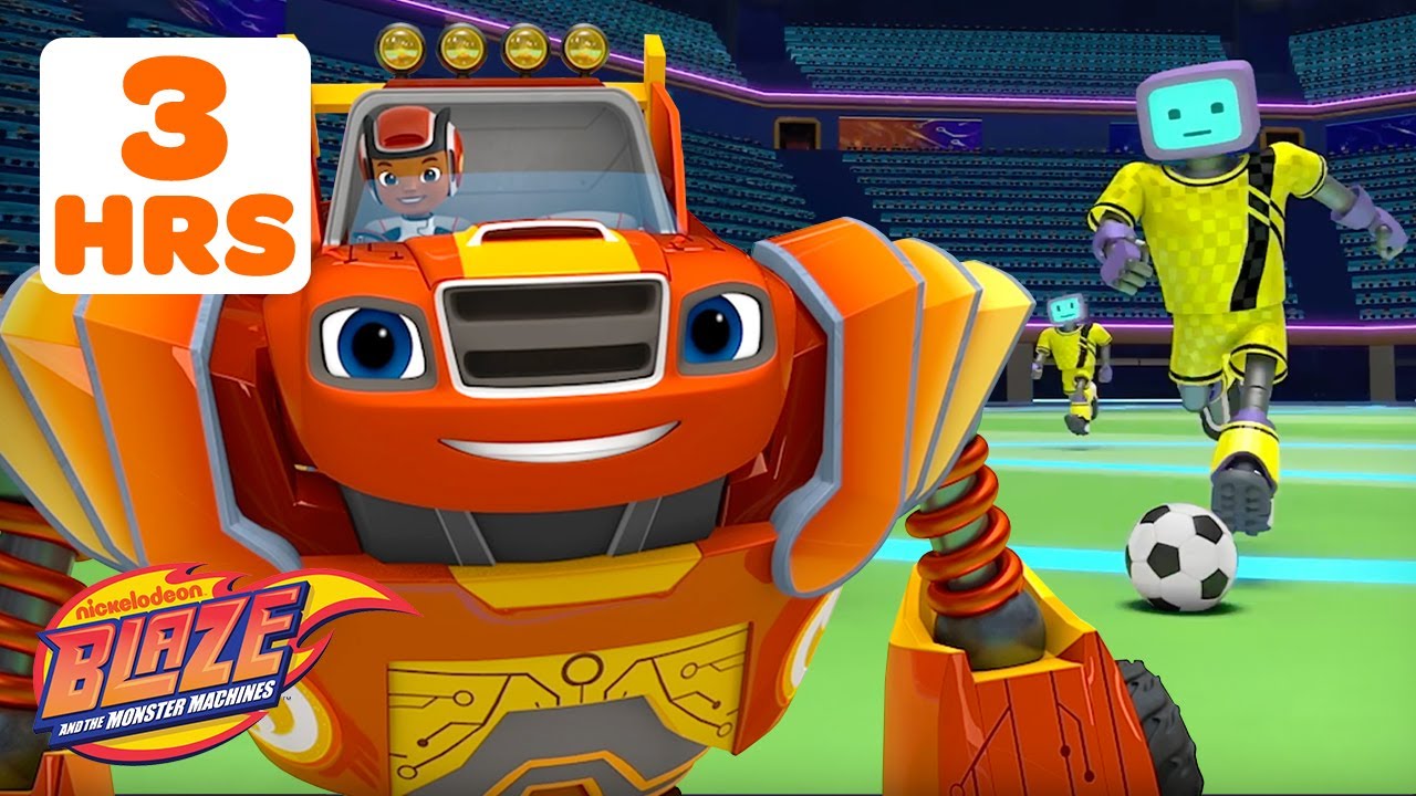 Blaze Turns Into a Robot for Epic Rescues & Adventures! 🤖 | 3-Hour Marathon