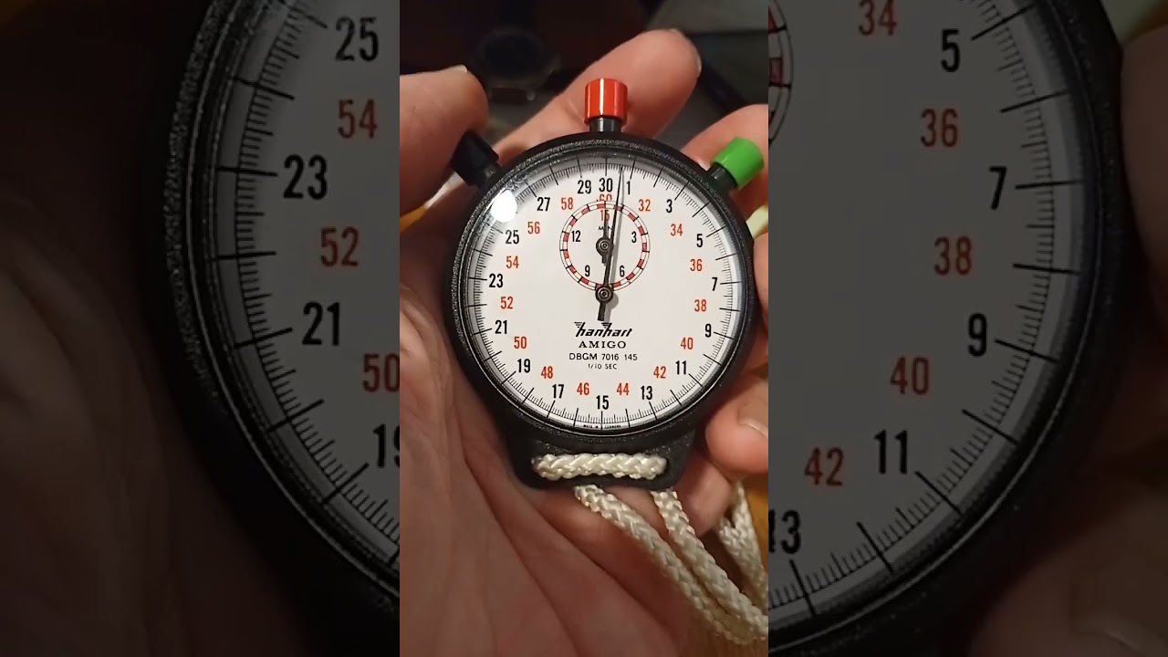 Hanhart Amigo: Classic Mechanical Stopwatch ⏱️
