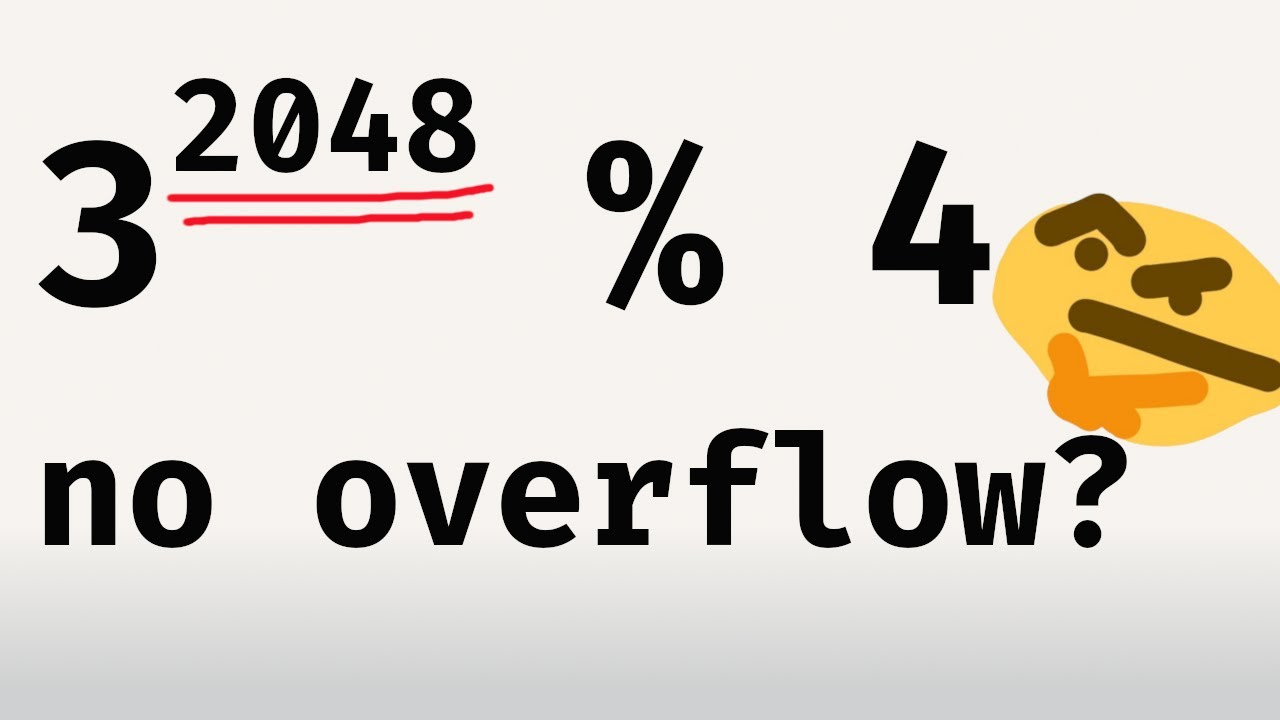 Efficient Modular Exponentiation Without Overflow