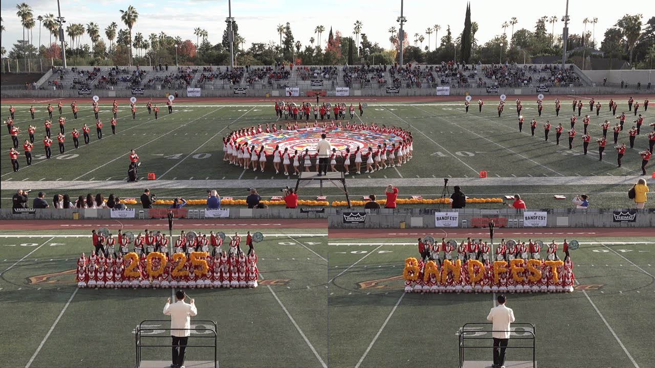 Mino Jiyu Gakuen Golden Bears Green Band at 2026 Pasadena Bandfest 🎺