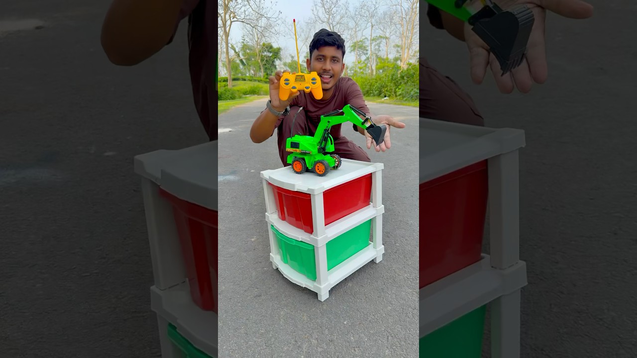 Bahot dino k bad is box se nikla 1 Remote Control jcb & 1 RC Truck