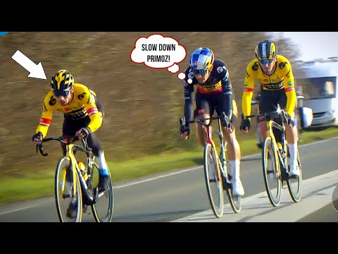 The INSANE Jumbo Visma Team Attack | Paris Nice 2022 Stage 1 | Roglic, Wout van Aert, Laporte