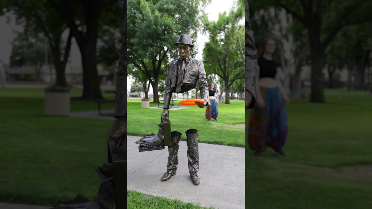 Statue of No Limitations: The Bronze Art Statue Comes Alive in the Park