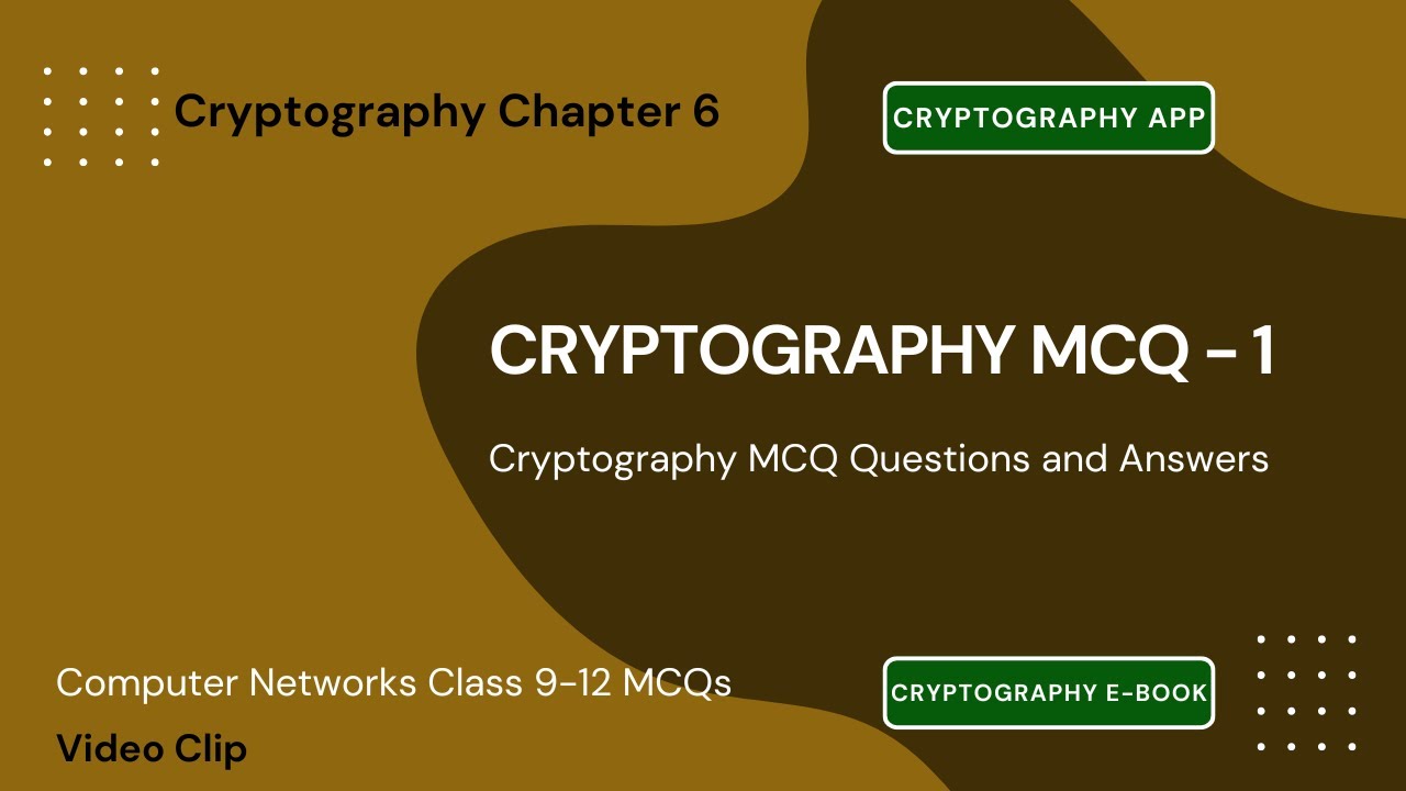 Ultimate Cryptography MCQs for Class 9-12 📚 | Notes, PDF & App for Networks Chapter 1