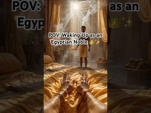 POV: Waking Up as an Egyptian Noble 👑✨ #AncientEgypt #POVShorts #HistoricalFantasy