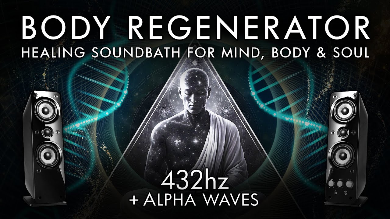 432Hz Alpha Waves - Body Regenerator and Healing Sound Bath for Mind, Body & Soul